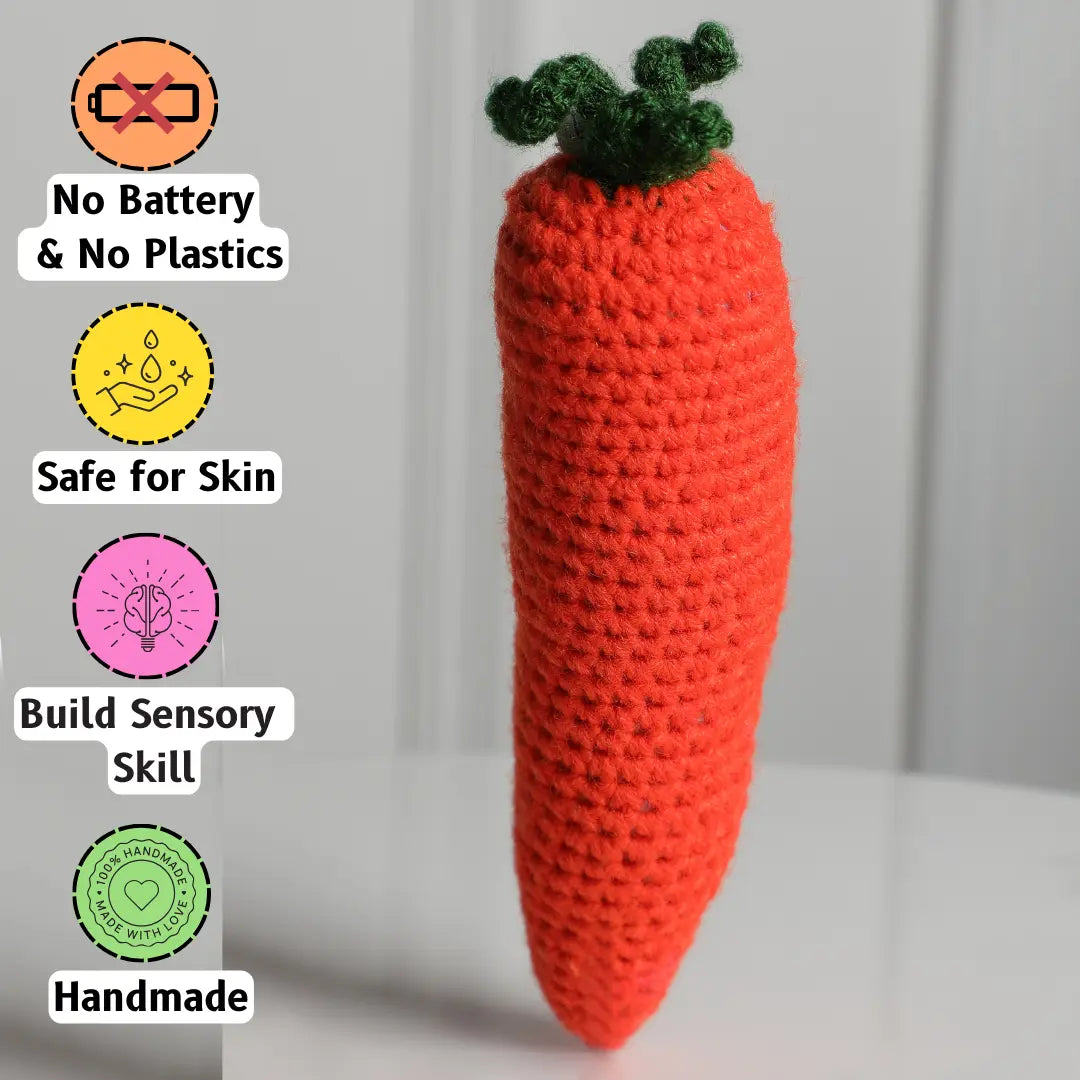 Crochet Carrot Handmade Toy