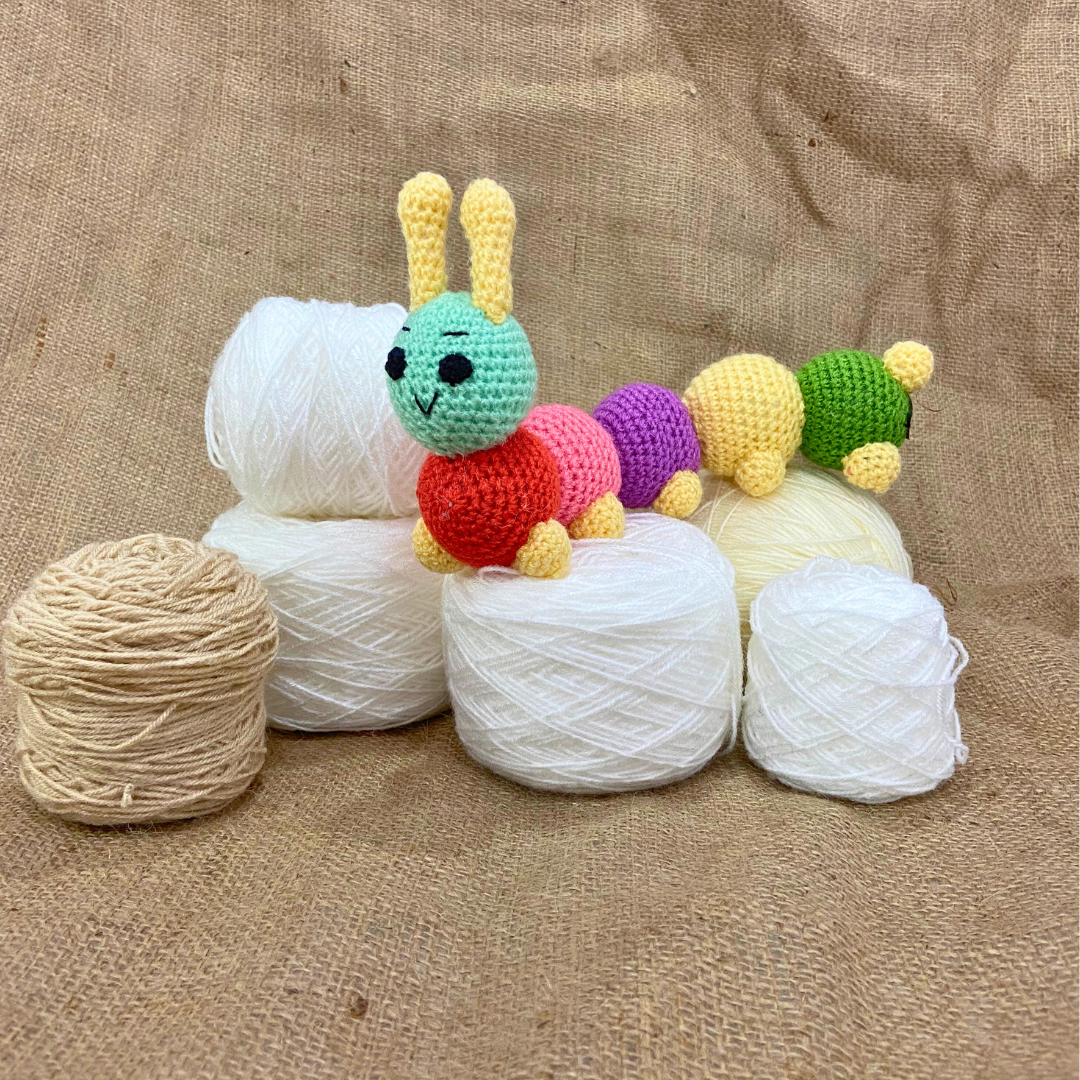Crochet handmade Caterpillar Toy
