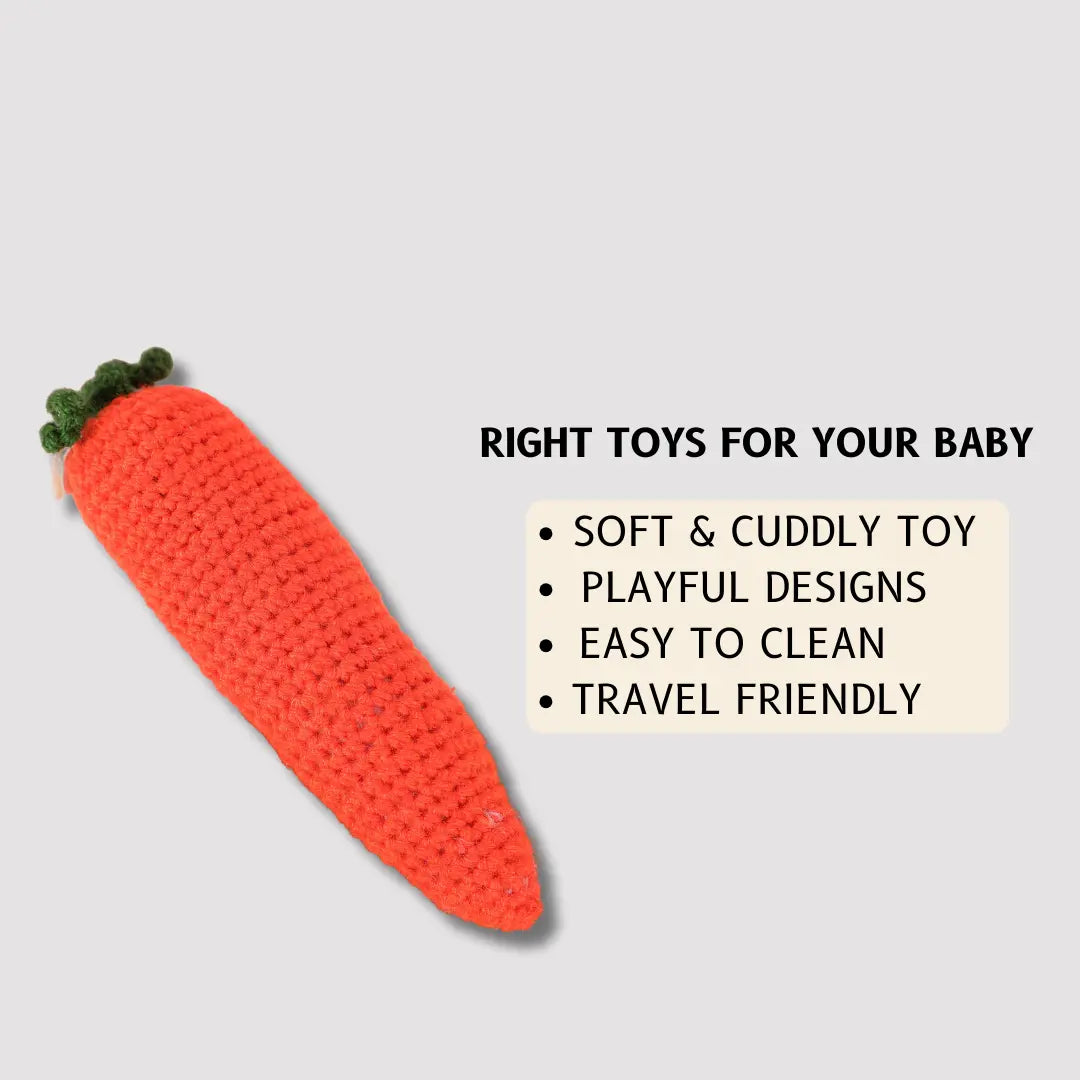 Crochet Carrot Handmade Toy