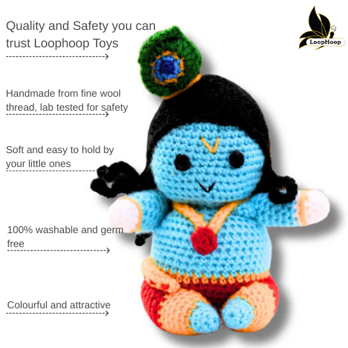 Handmade Crochet Ladoo Gopal  Toy