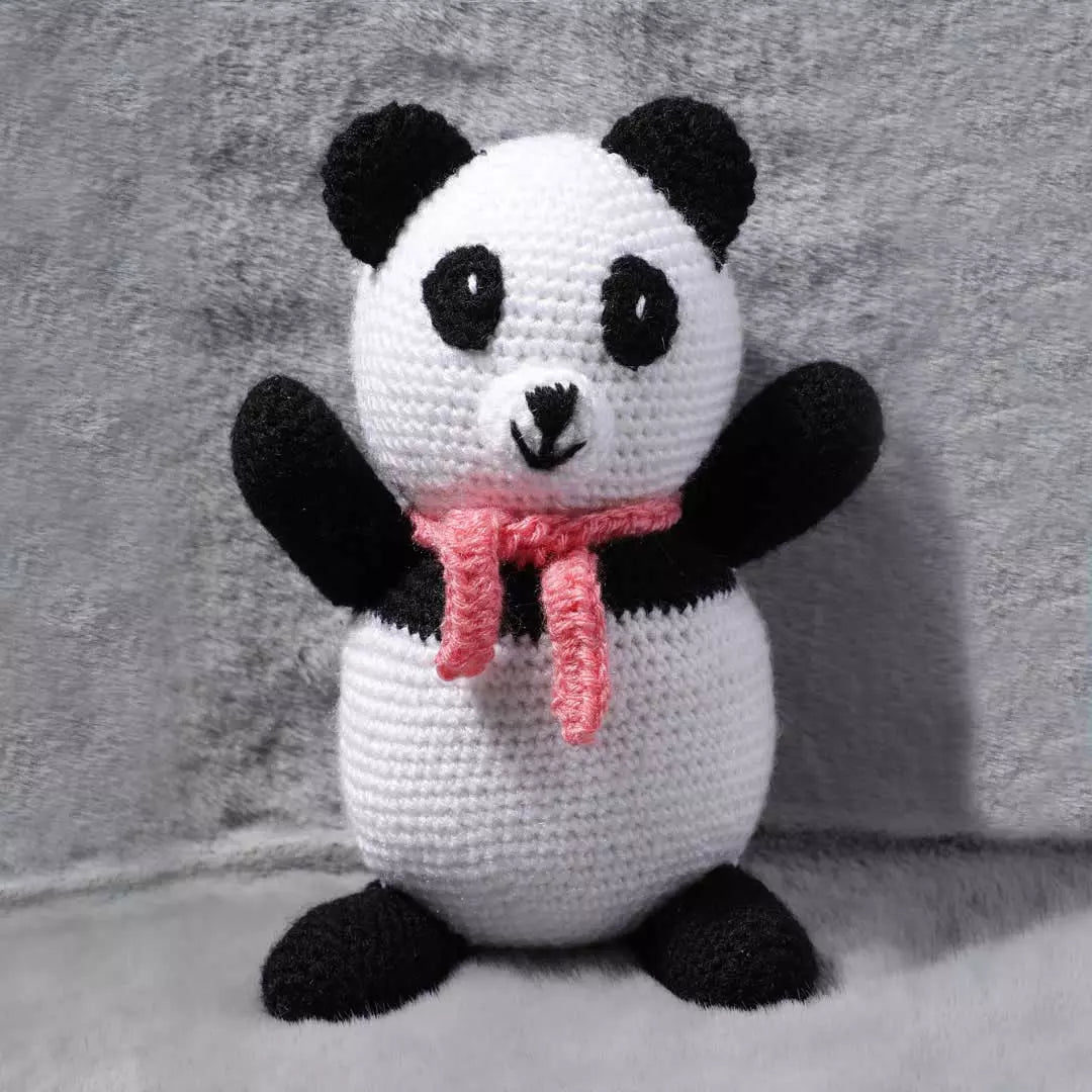 Crochet handmade Panda Toy & Crochet handmade Rainbow Doll Toy