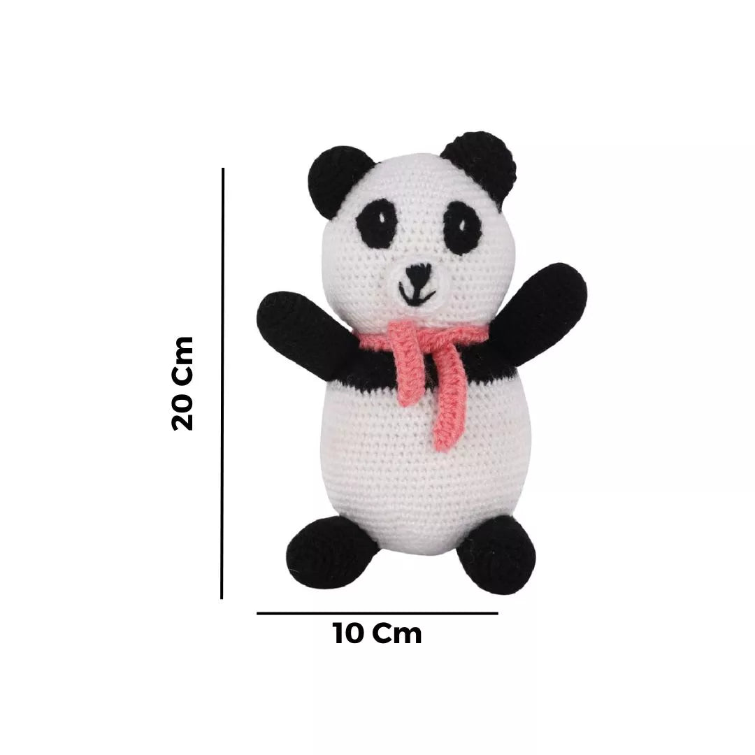 Crochet handmade Panda Toy & Crochet handmade Rainbow Doll Toy