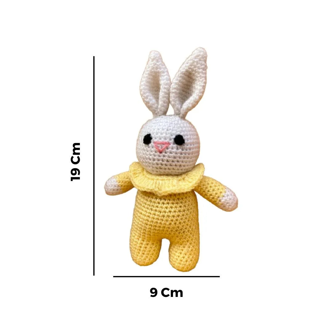 The set of 2 Toys- Crochet handmade Bunny Toy & Crochet handmade Caterpillar Toy