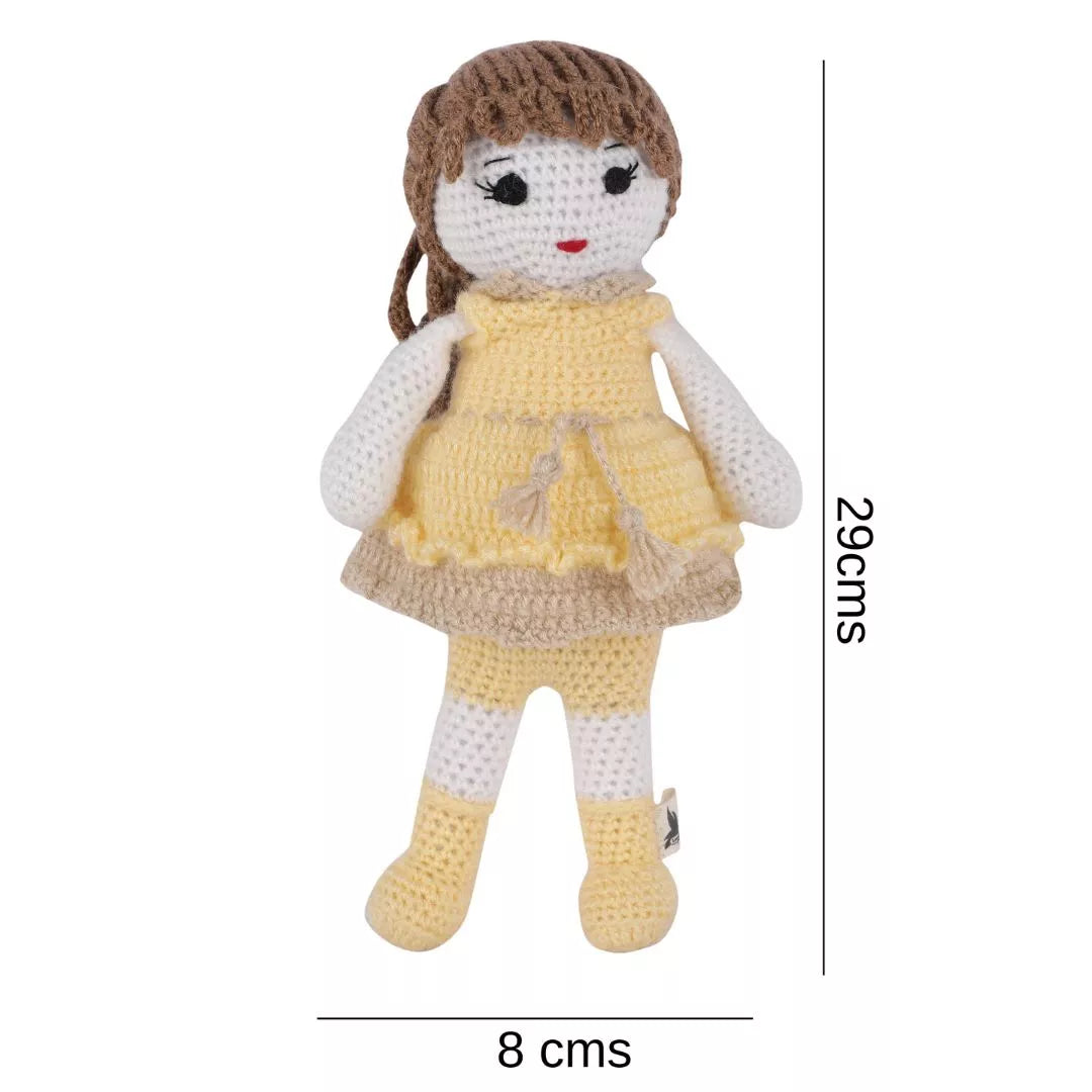 Crochet handmade Yellow Doll Toy & Crochet handmade Peter Bunny Toy