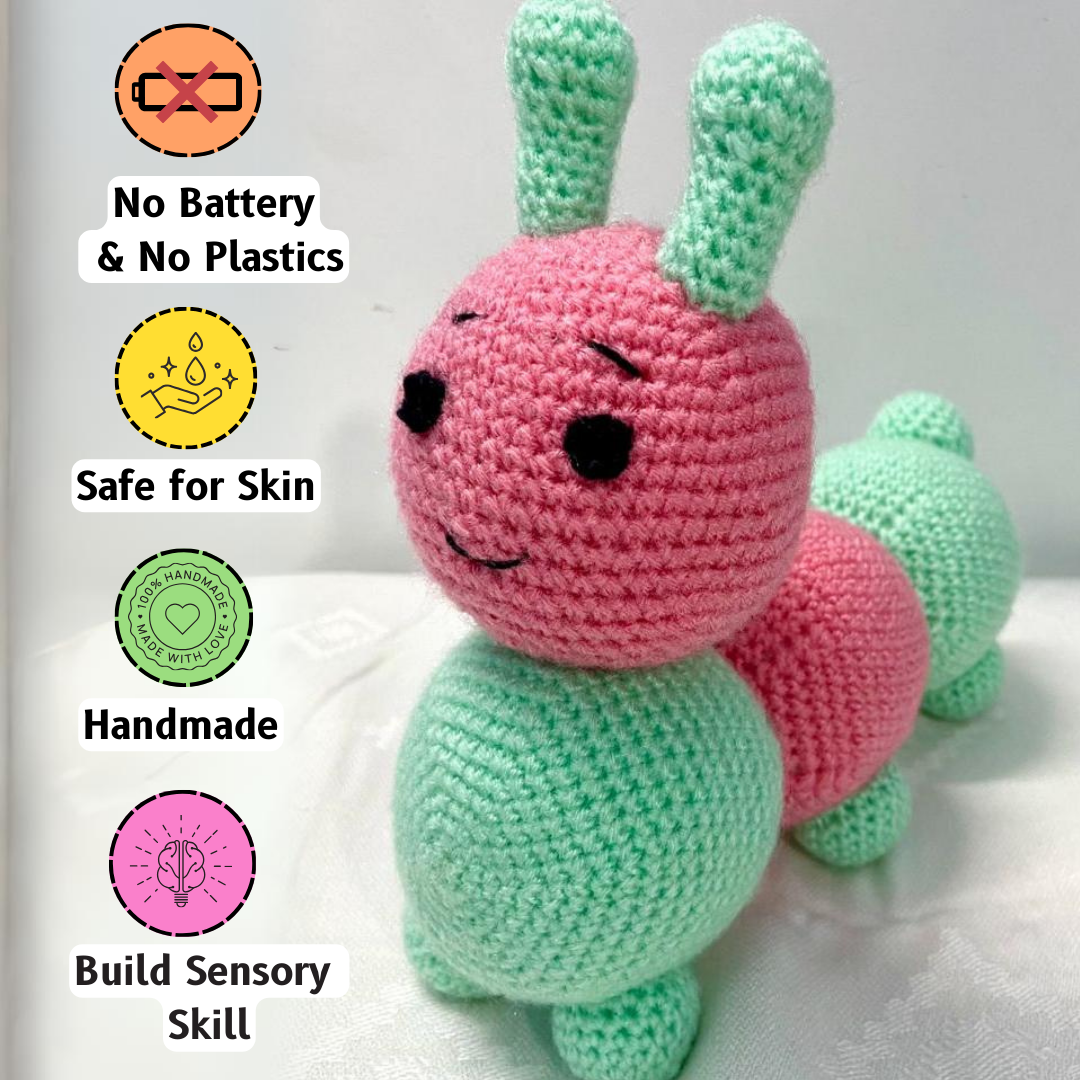 Crochet Caterpillar Handmade Soft Toy