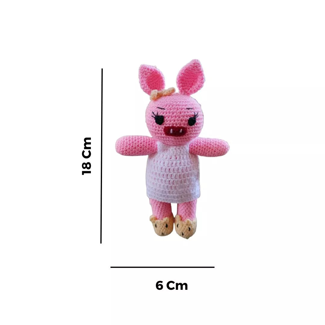 Piggles- Crochet Pig Handmade Soft Toy