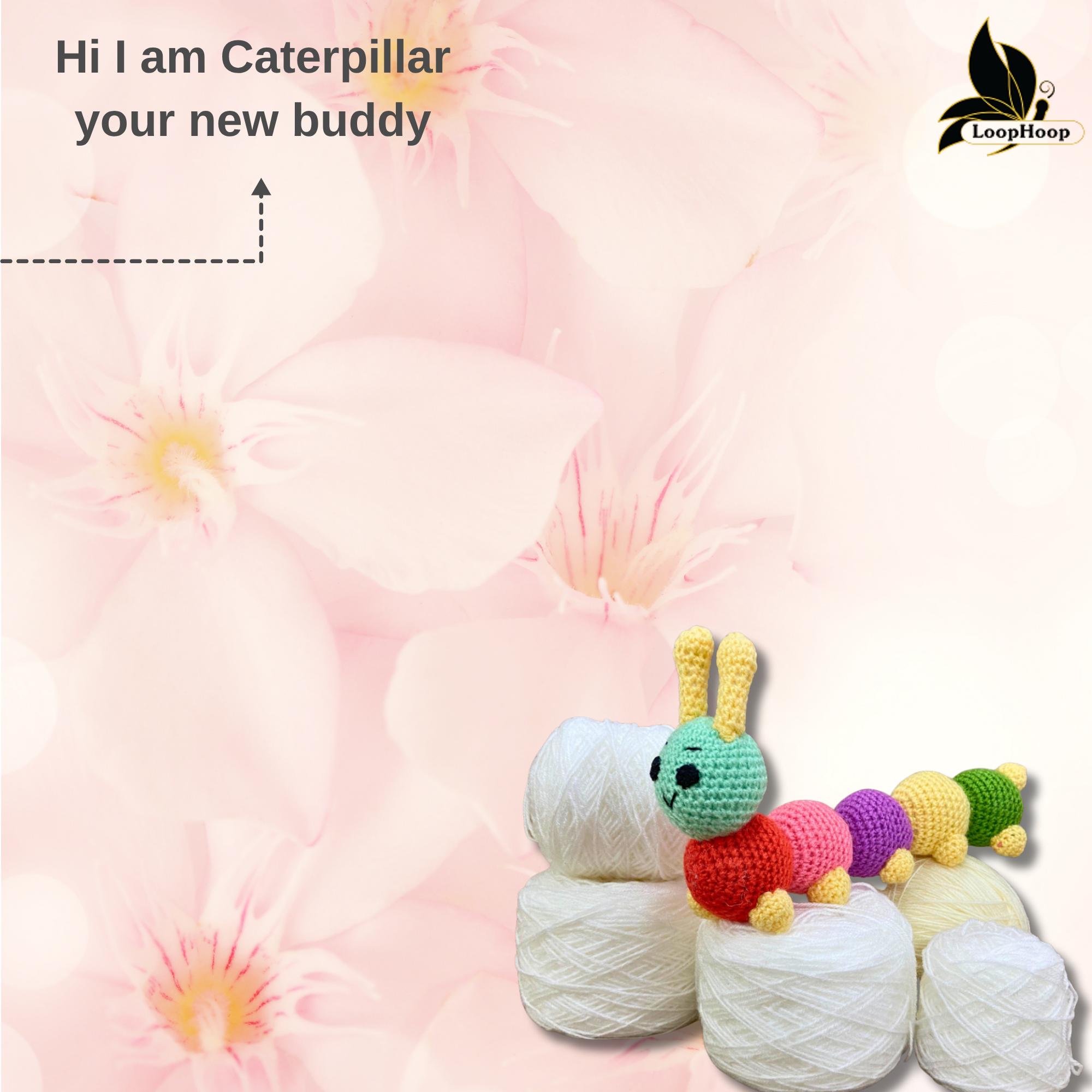 Crochet handmade Caterpillar Toy