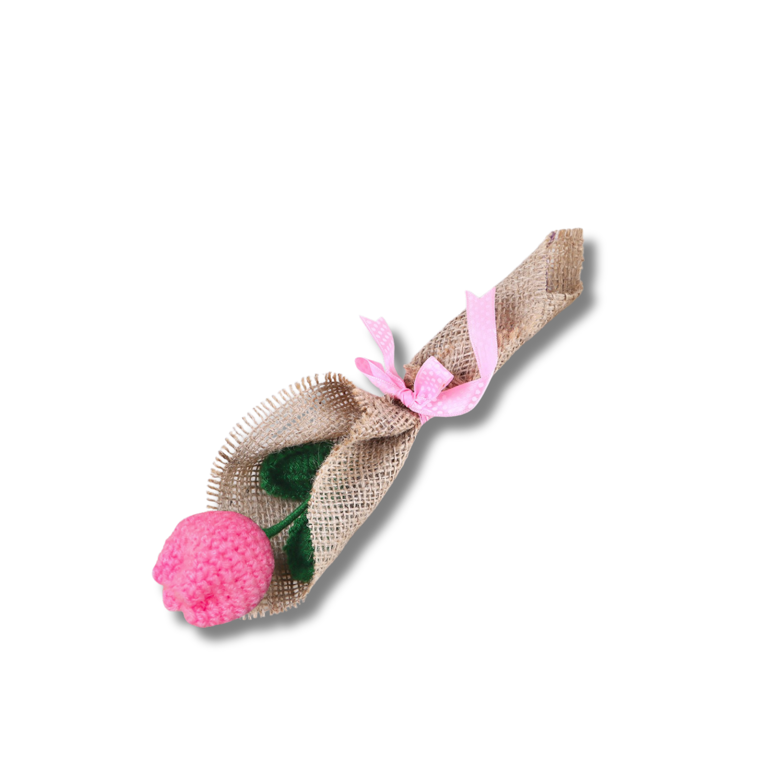 Crochet handmade Pink tulip Bouquet- 1 steam