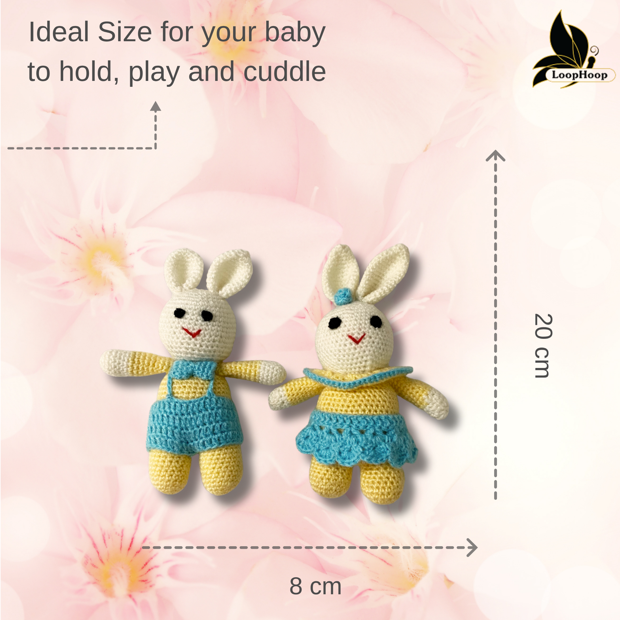 Crochet Rabbit pair