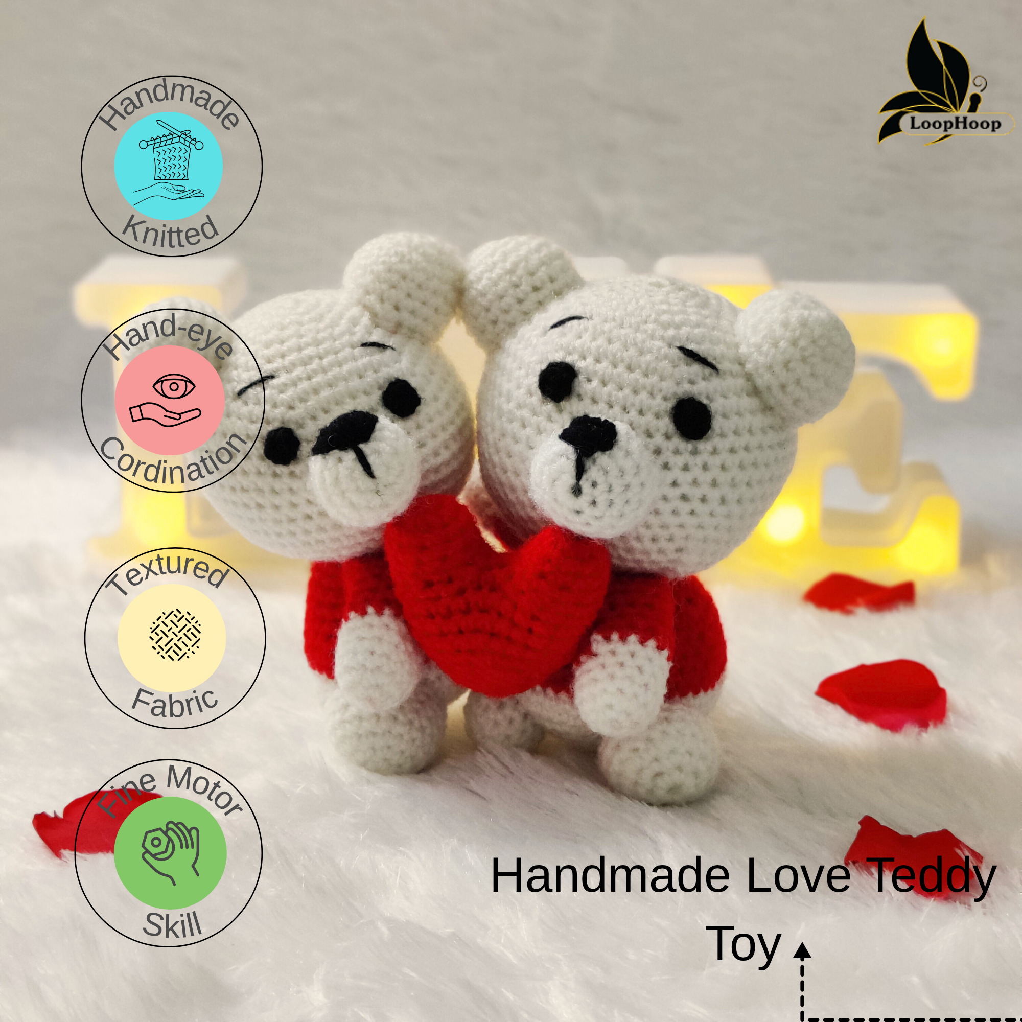 Crochet Hugging Teddy