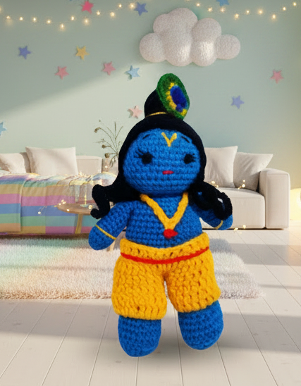 Crochet Handmade Small Krishna Toy