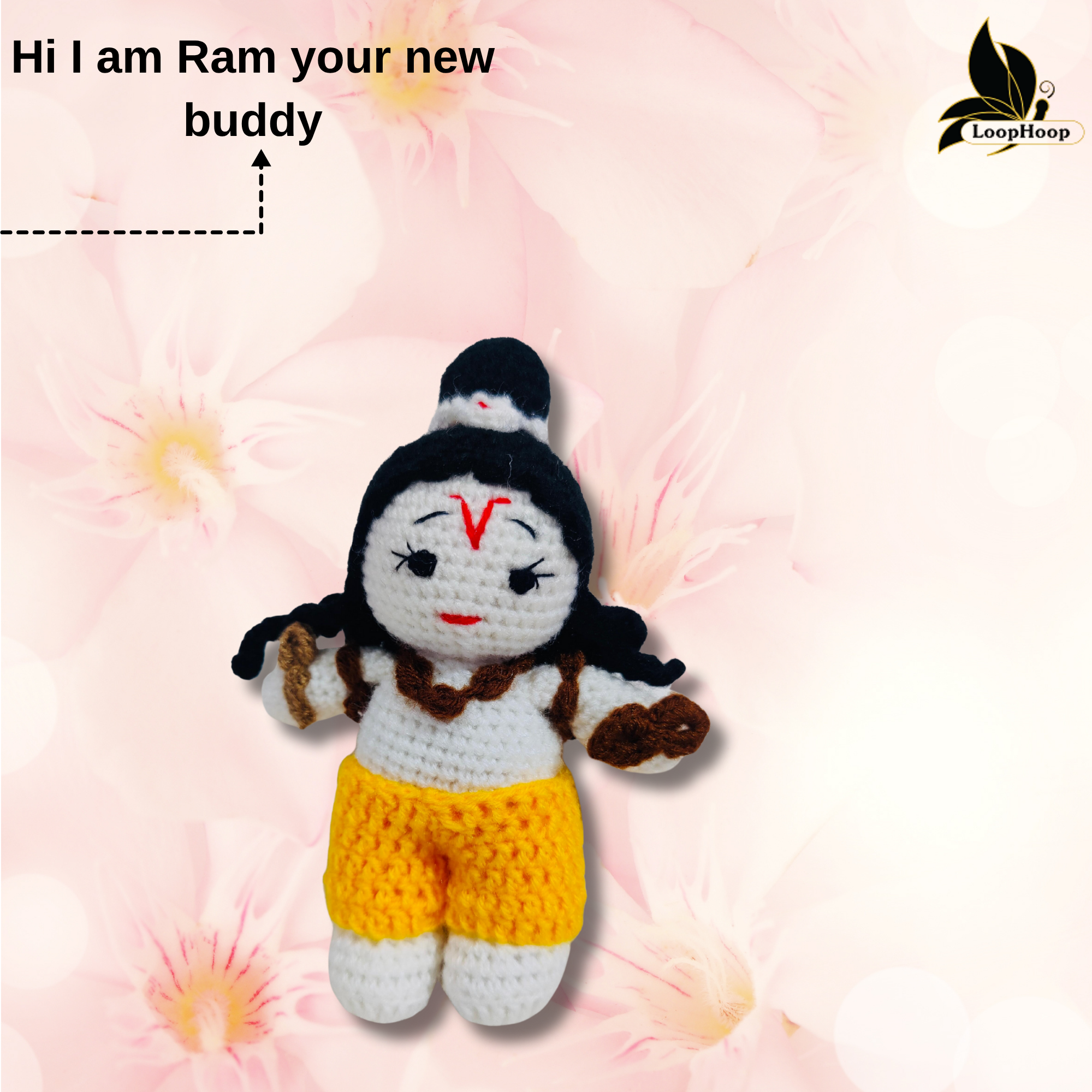 Crochet Handmade Small Ram Ji Toy