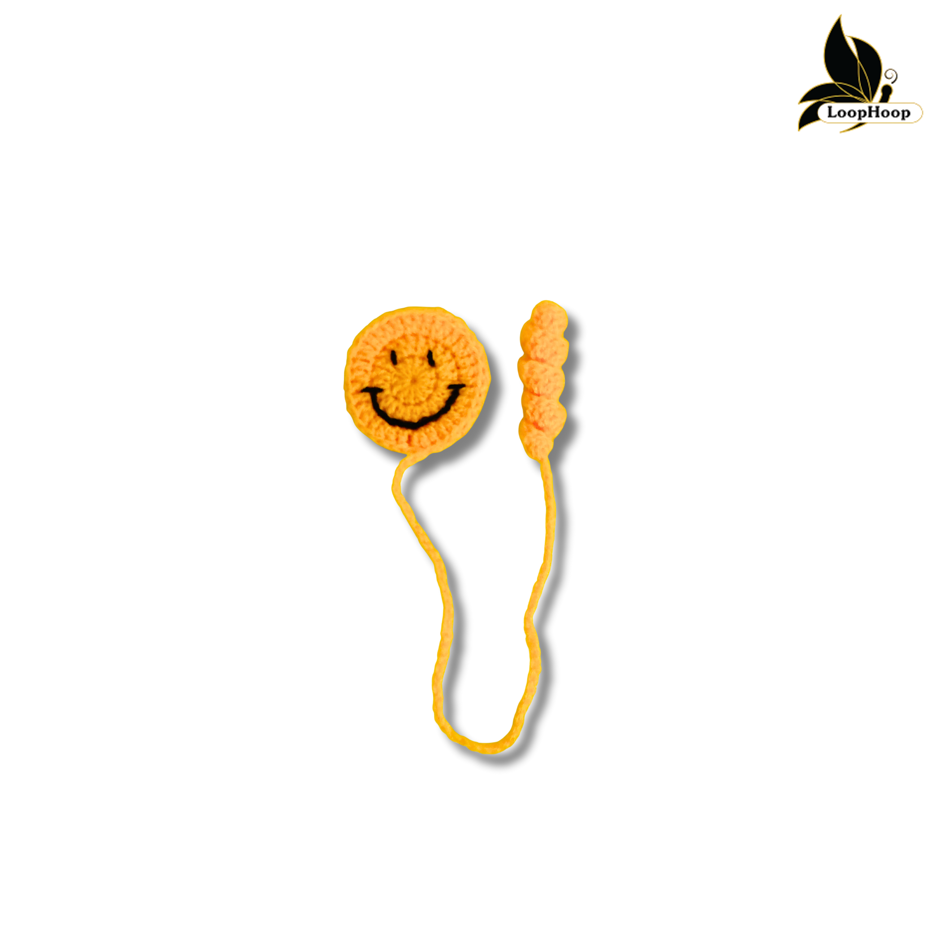Crochet Handmade Smily Bookmark (1 steam)