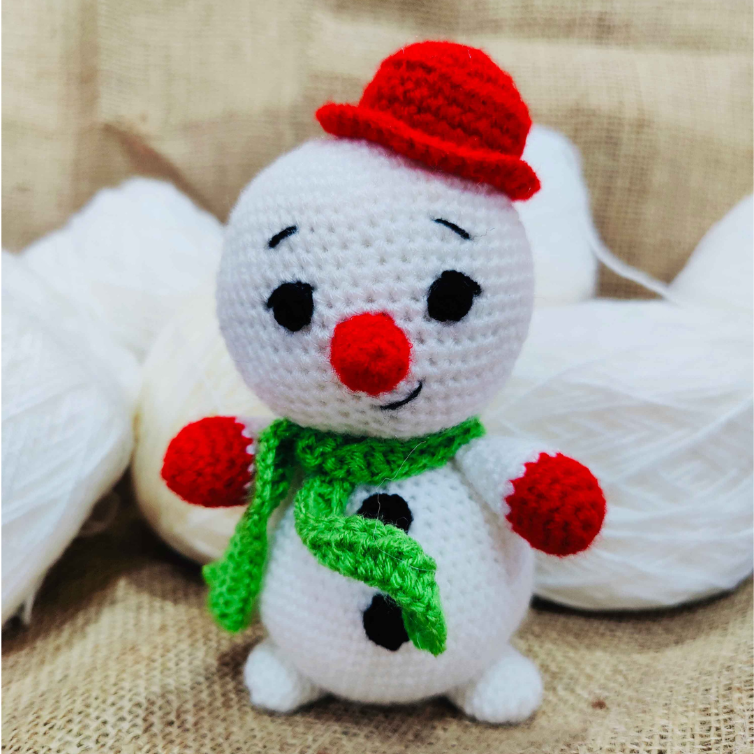 Crochet Handmade Snowman Toy