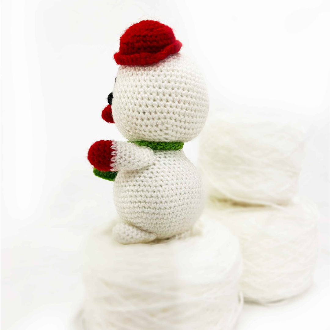 Crochet Handmade Snowman Toy