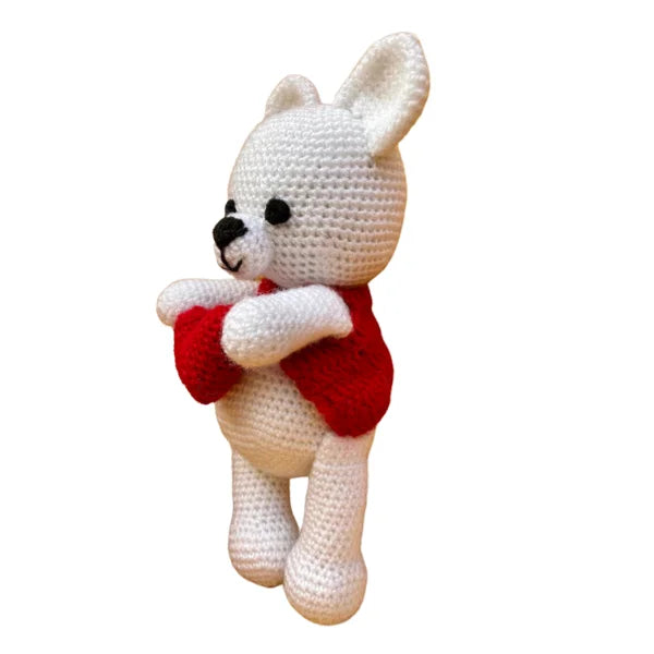 Crochet Love Teddy Handmade Toy
