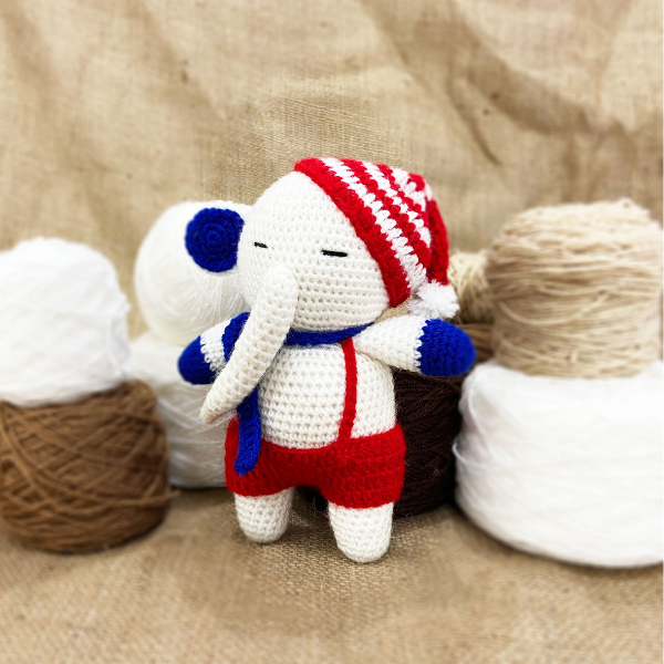 Crochet Handmade Soft Elephant Toy