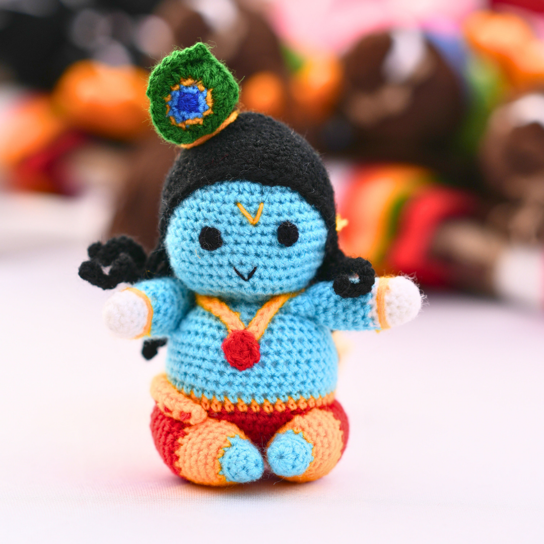 Crochet Handmade Ladoo Gopal Toy
