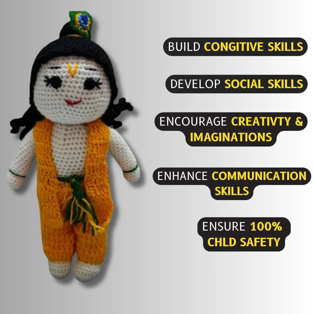 Crochet Handmade Krishna Toy