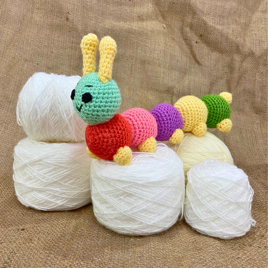 Crochet handmade Caterpillar Toy