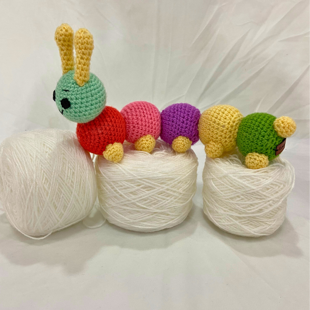 Crochet handmade Caterpillar Toy