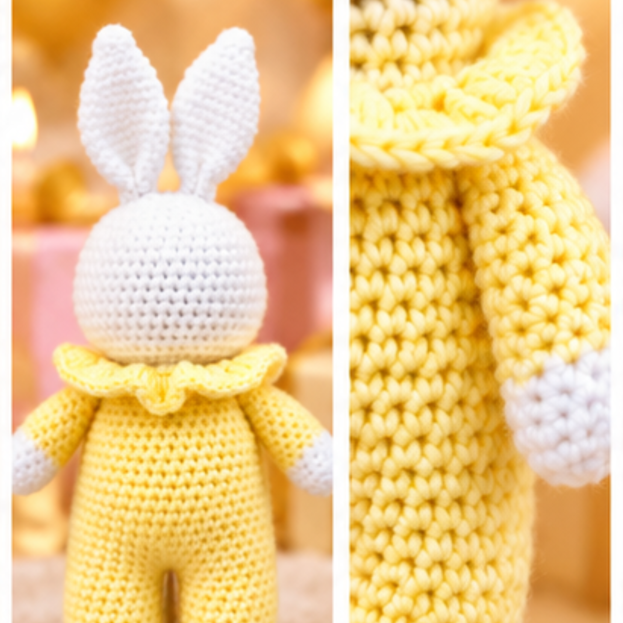 Handmade Crochet Bunny Toy (Set of 10)