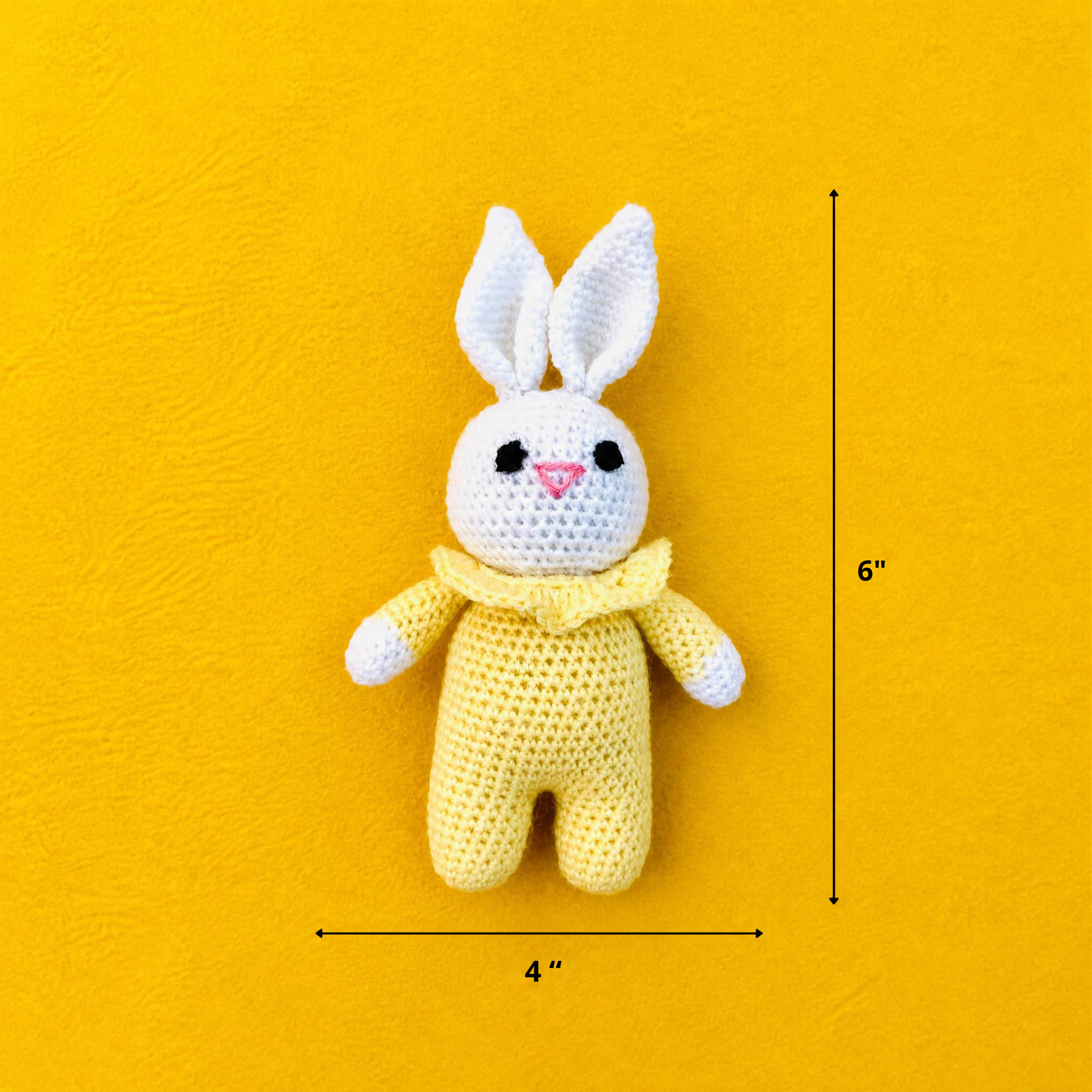 Handmade Crochet Bunny Toy (Set of 10)