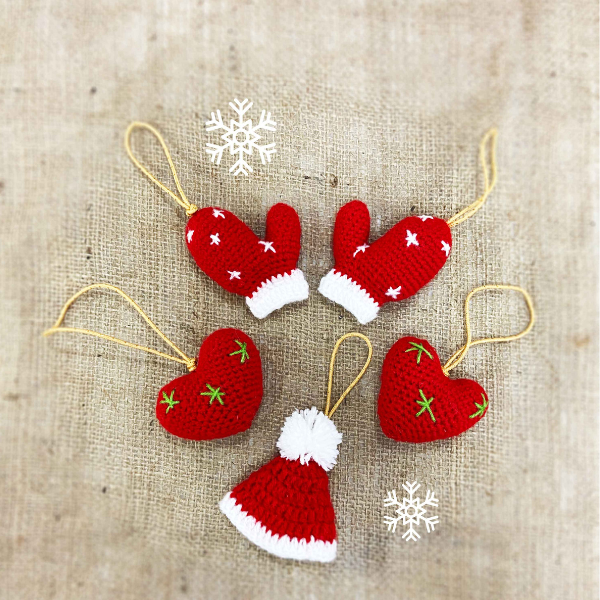 Crochet Handmade Christmas Decor Set-1