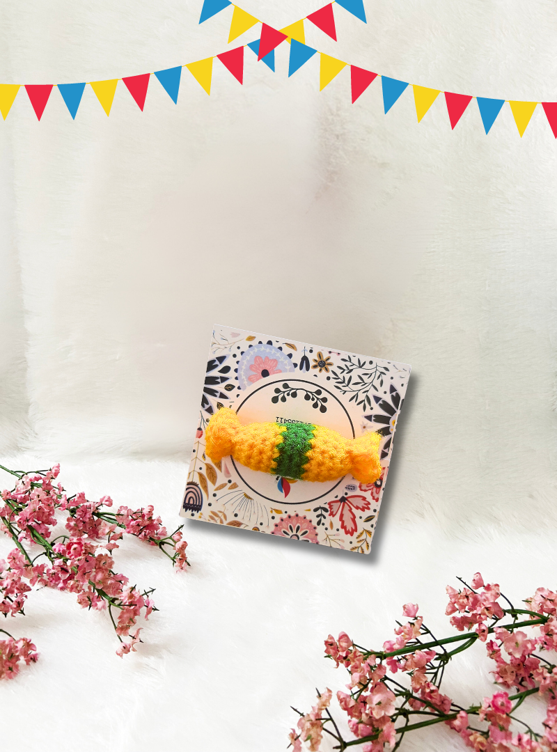 Handmade Crochet Toffee Rakhi