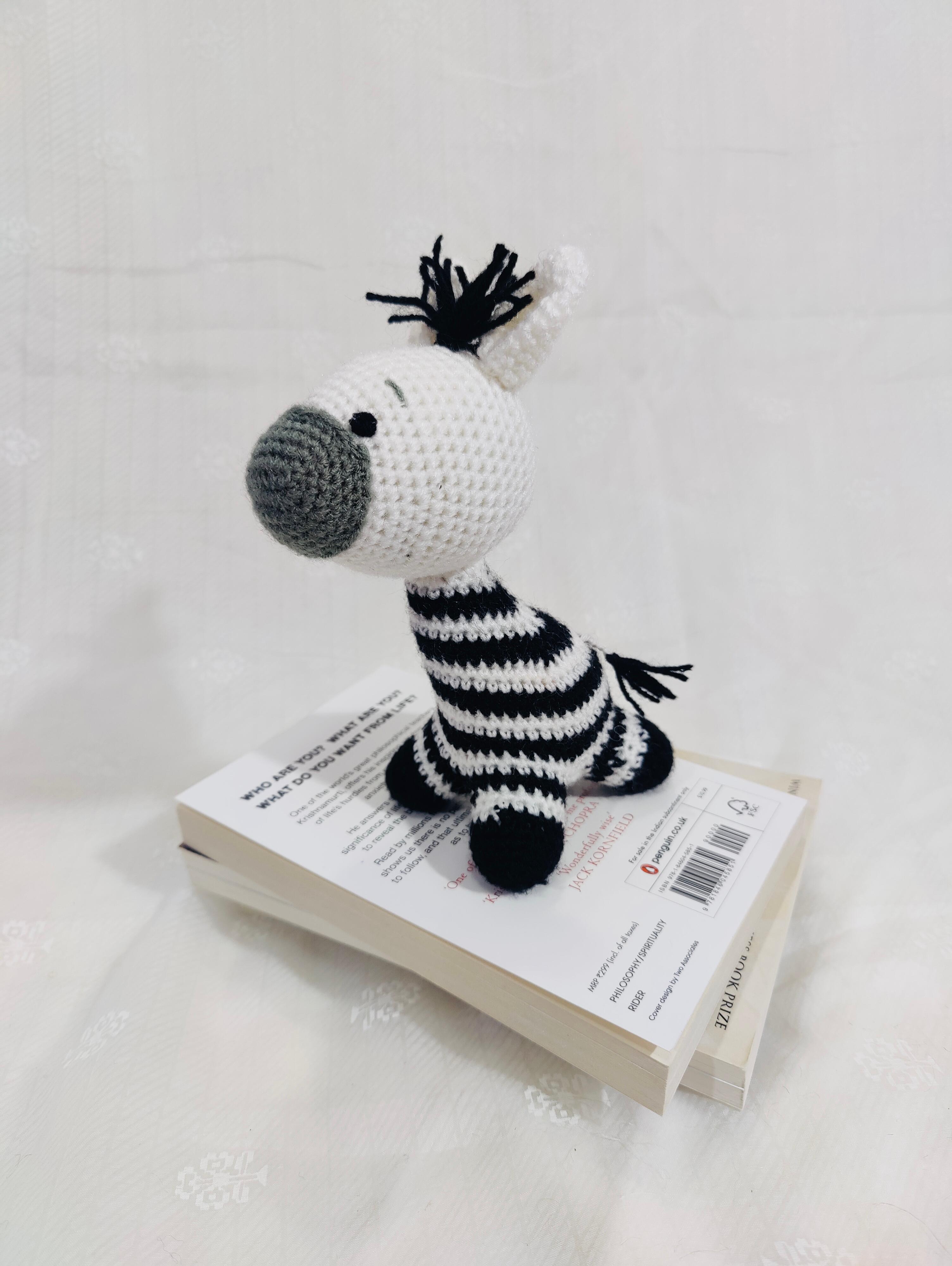 Crochet Handmade Baby Zebra Toy
