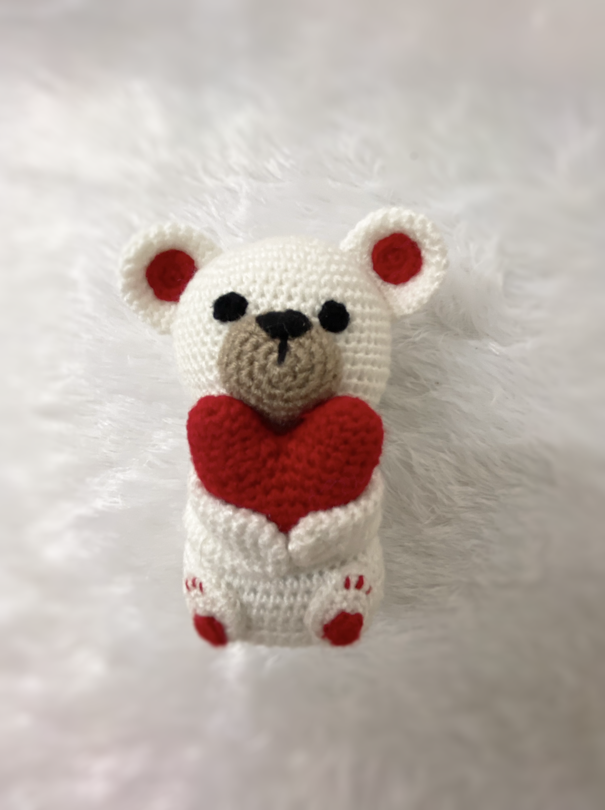 Crochet Handmade Love Teddy- 2 pieces