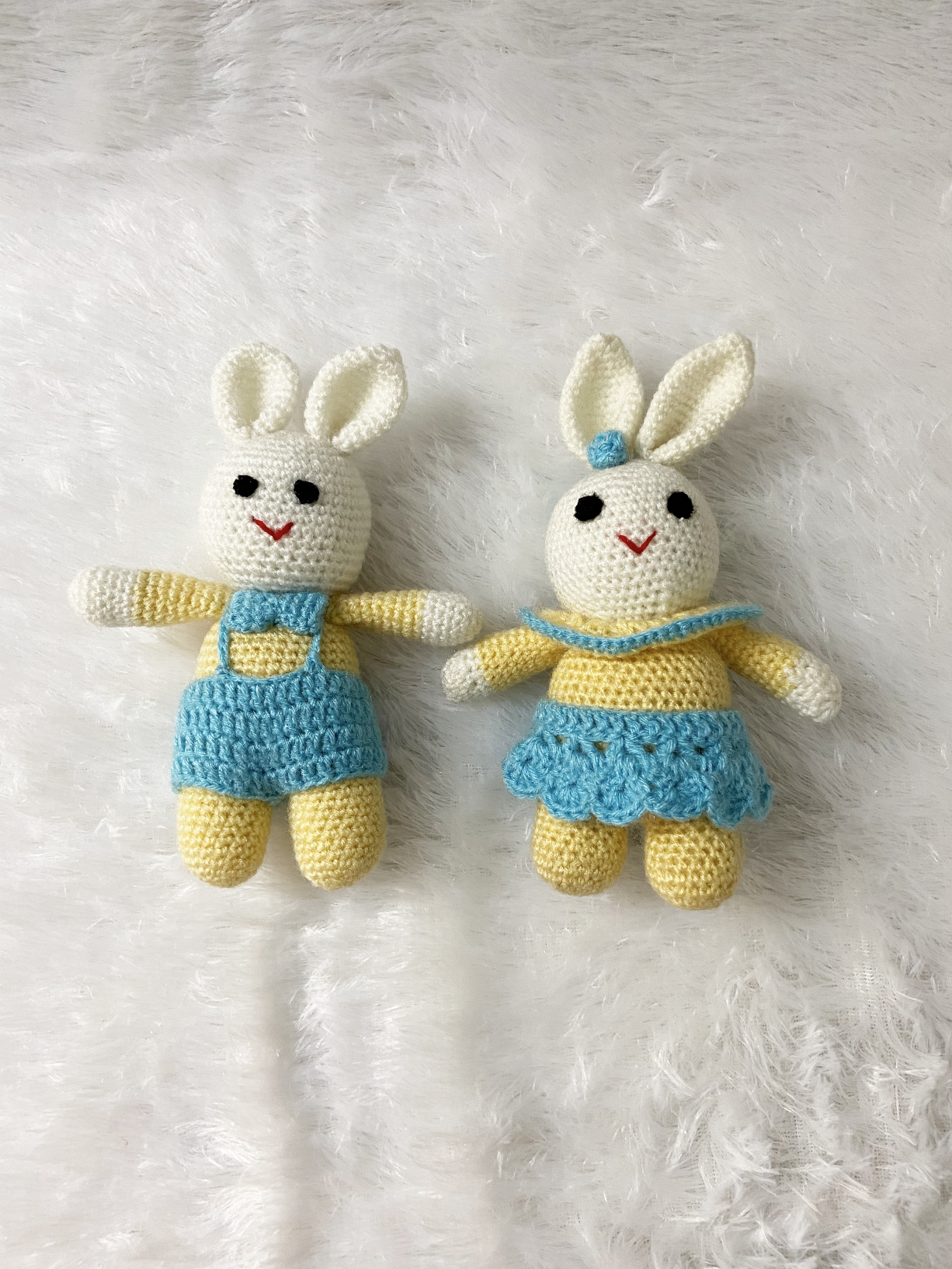 Crochet Rabbit pair