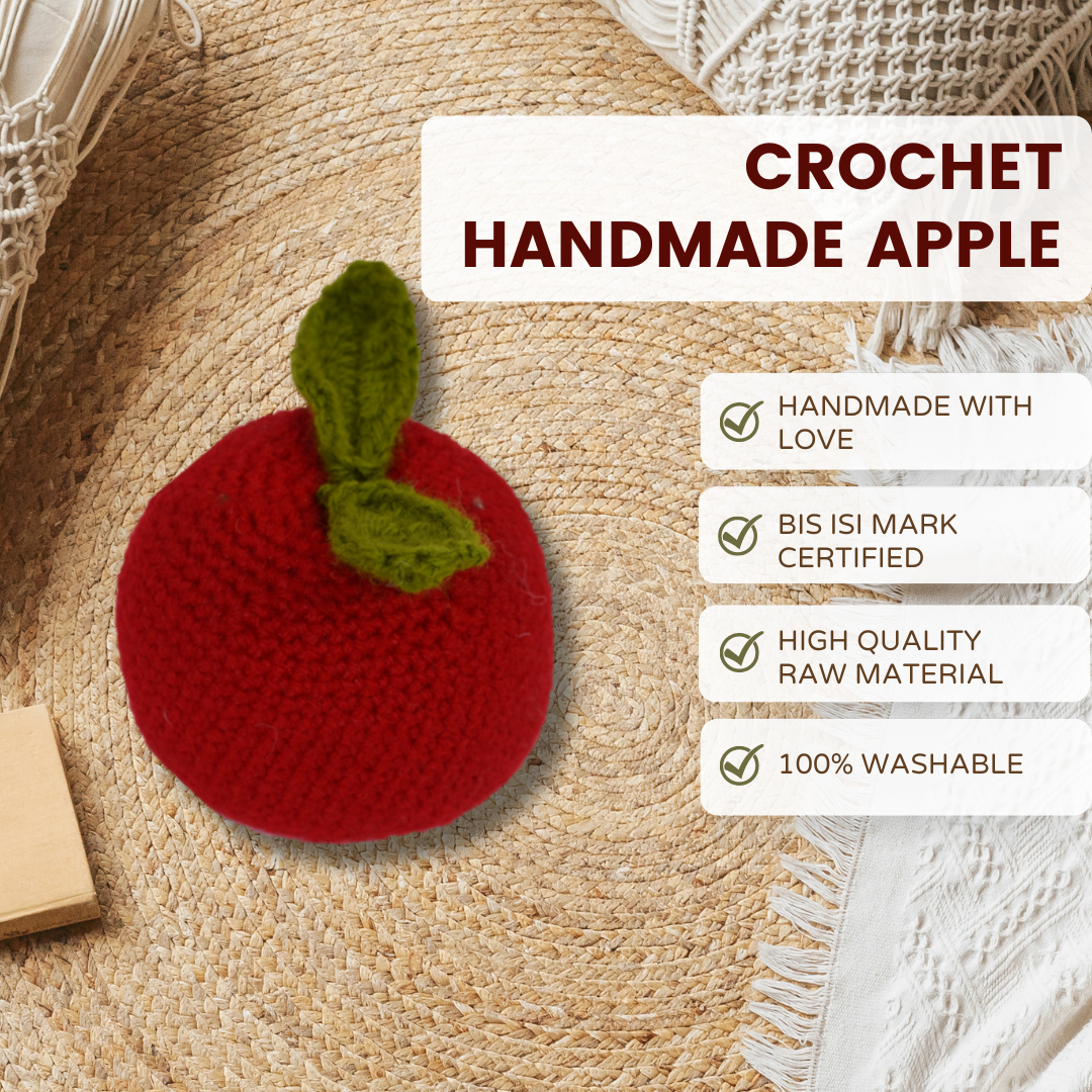 handmade crochet apple