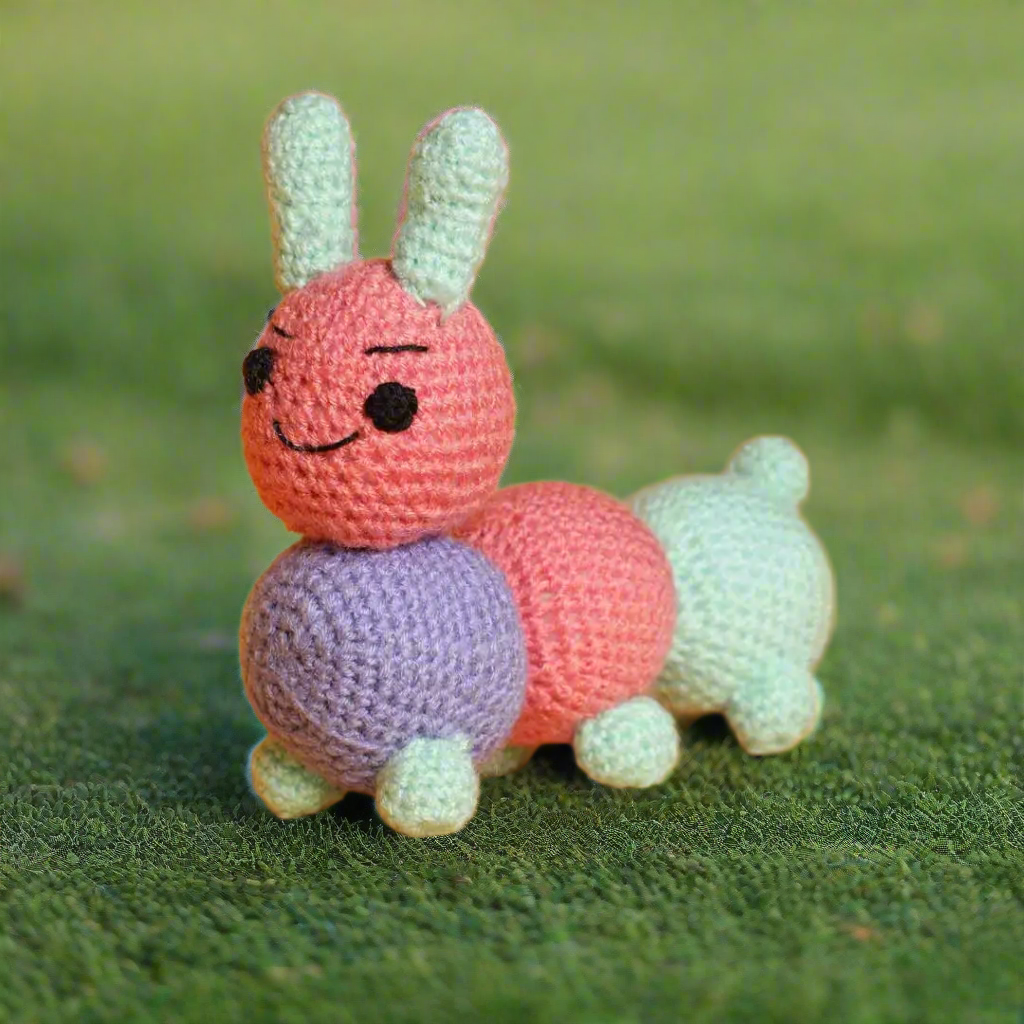 Crochet handmade CaterpillarToy