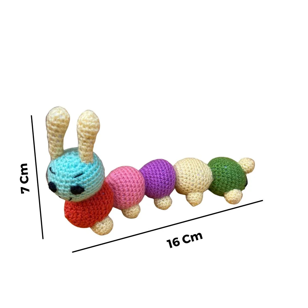 Crochet handmade Caterpillar Toy