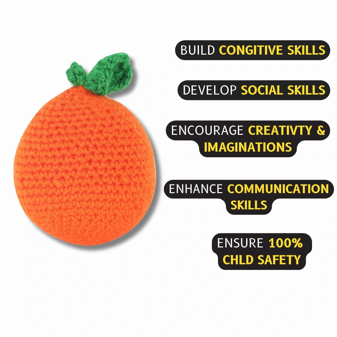 Crochet Handmade Orange Toy