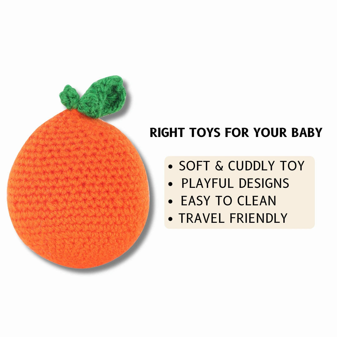 Crochet Handmade Orange Toy
