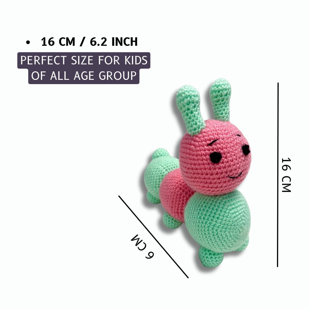Crochet Caterpillar Handmade Soft Toy