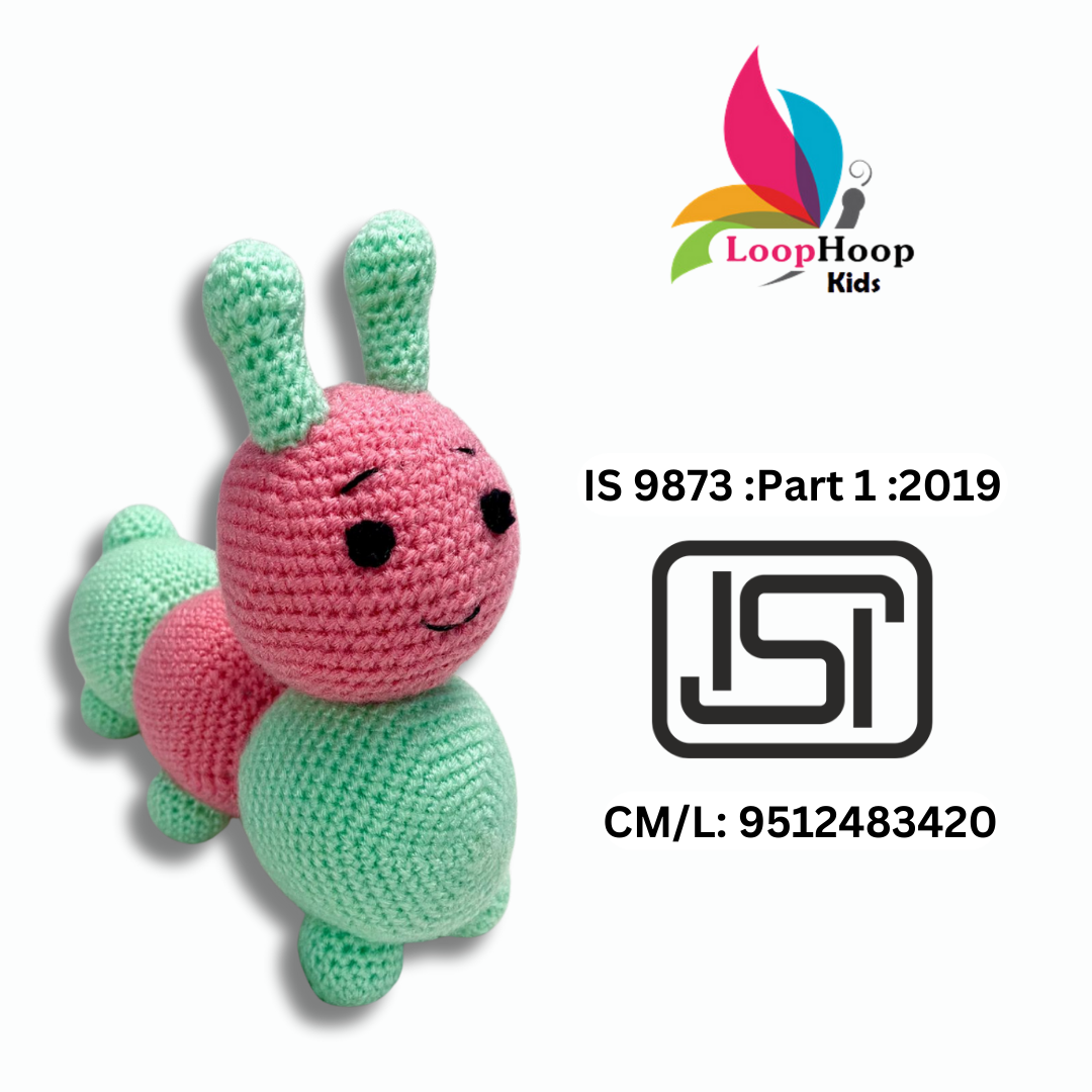 Crochet Caterpillar Handmade Soft Toy