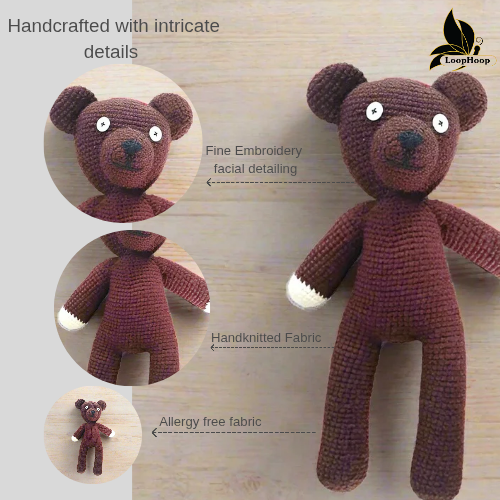 Crochet Handmade Mr Bean Teddy