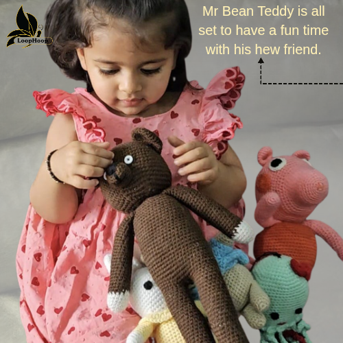 Crochet Handmade Mr Bean Teddy