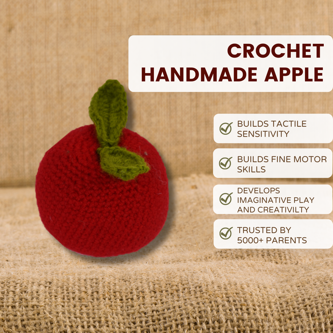 Handmade Crochet Apple Toy