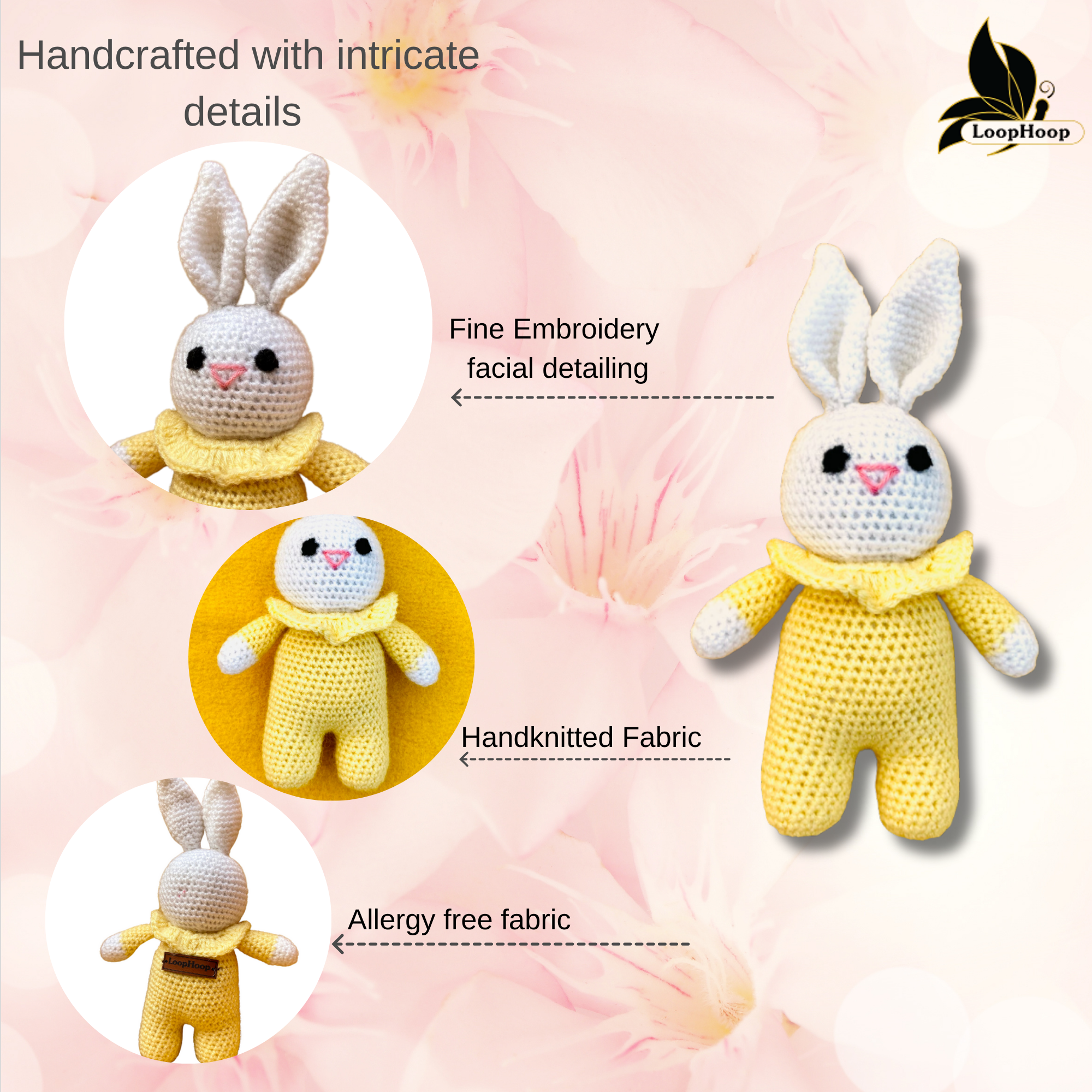Crochet Handmade Small Bunny Toy