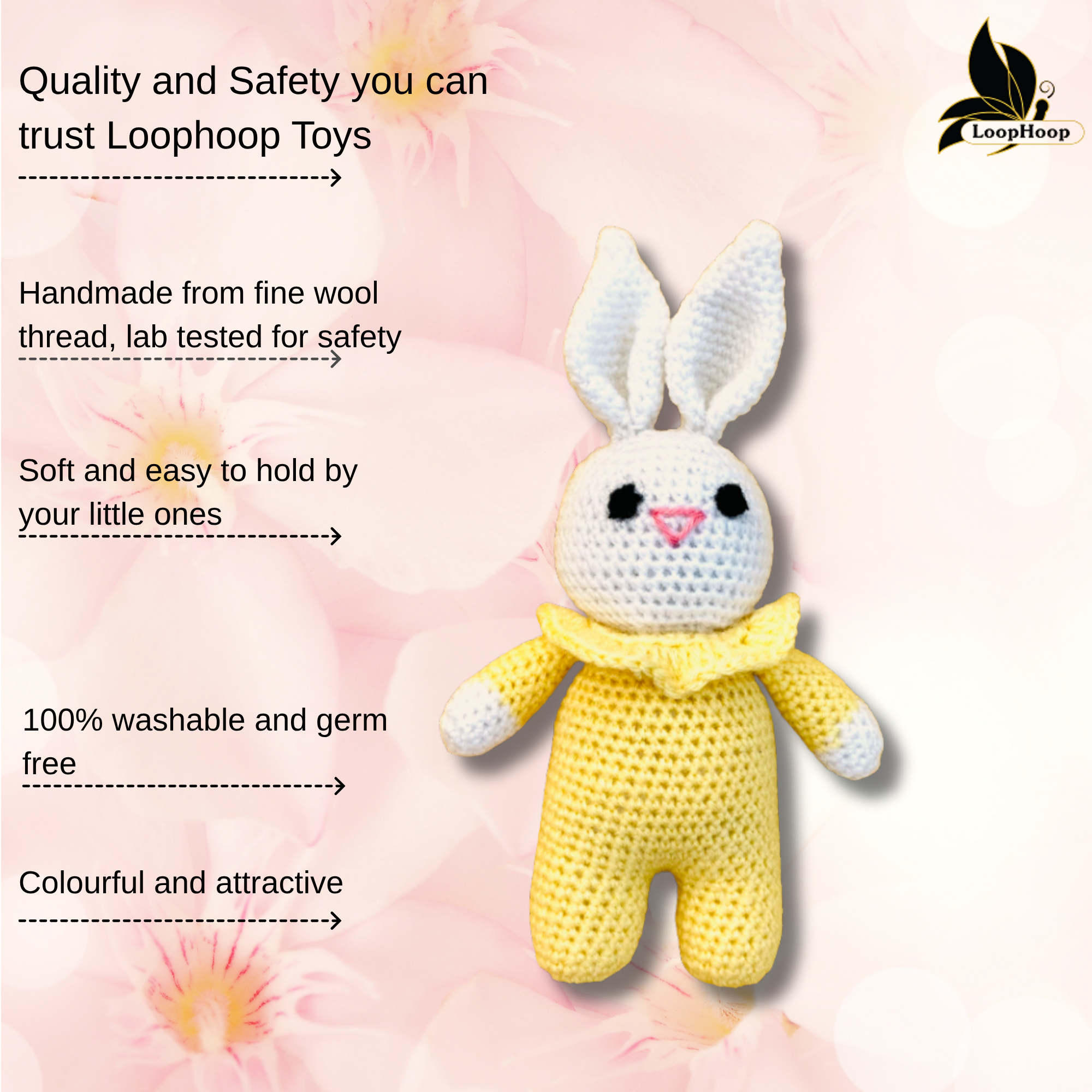 Crochet Handmade Small Bunny Toy