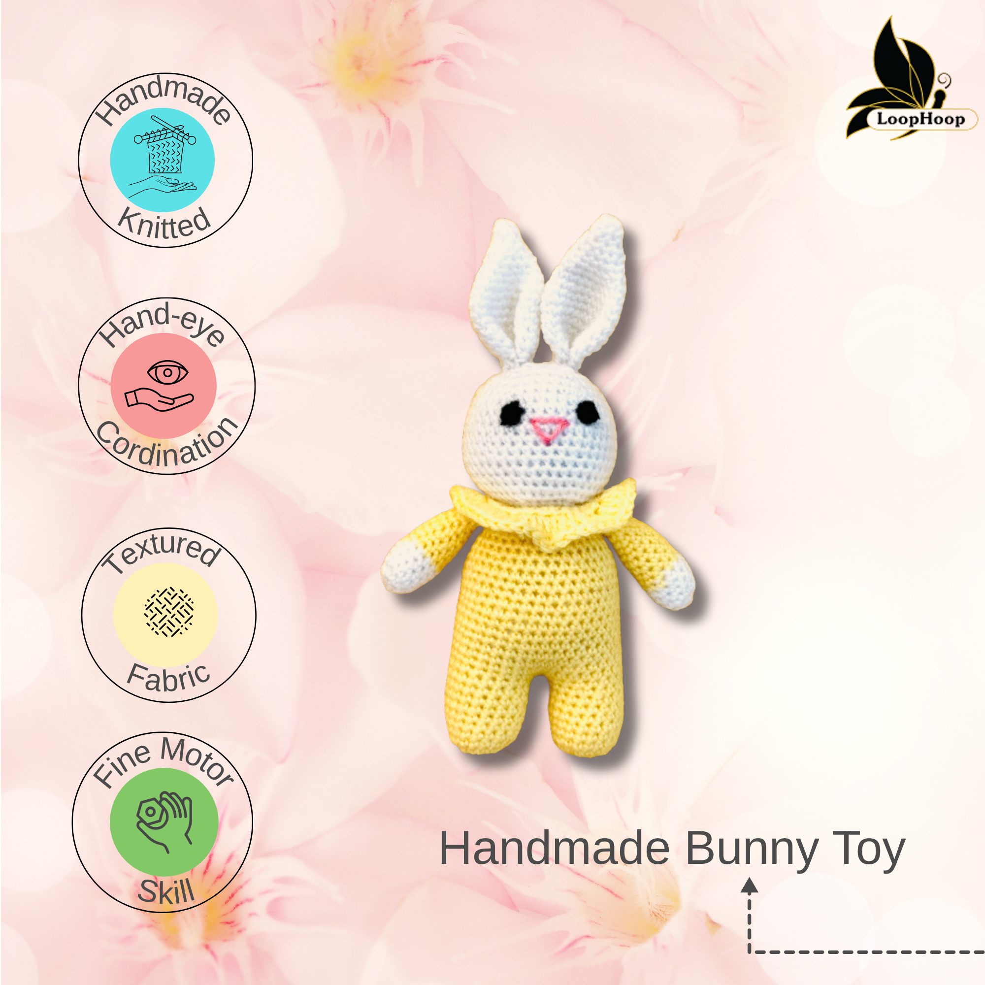 Crochet Handmade Small Bunny Toy