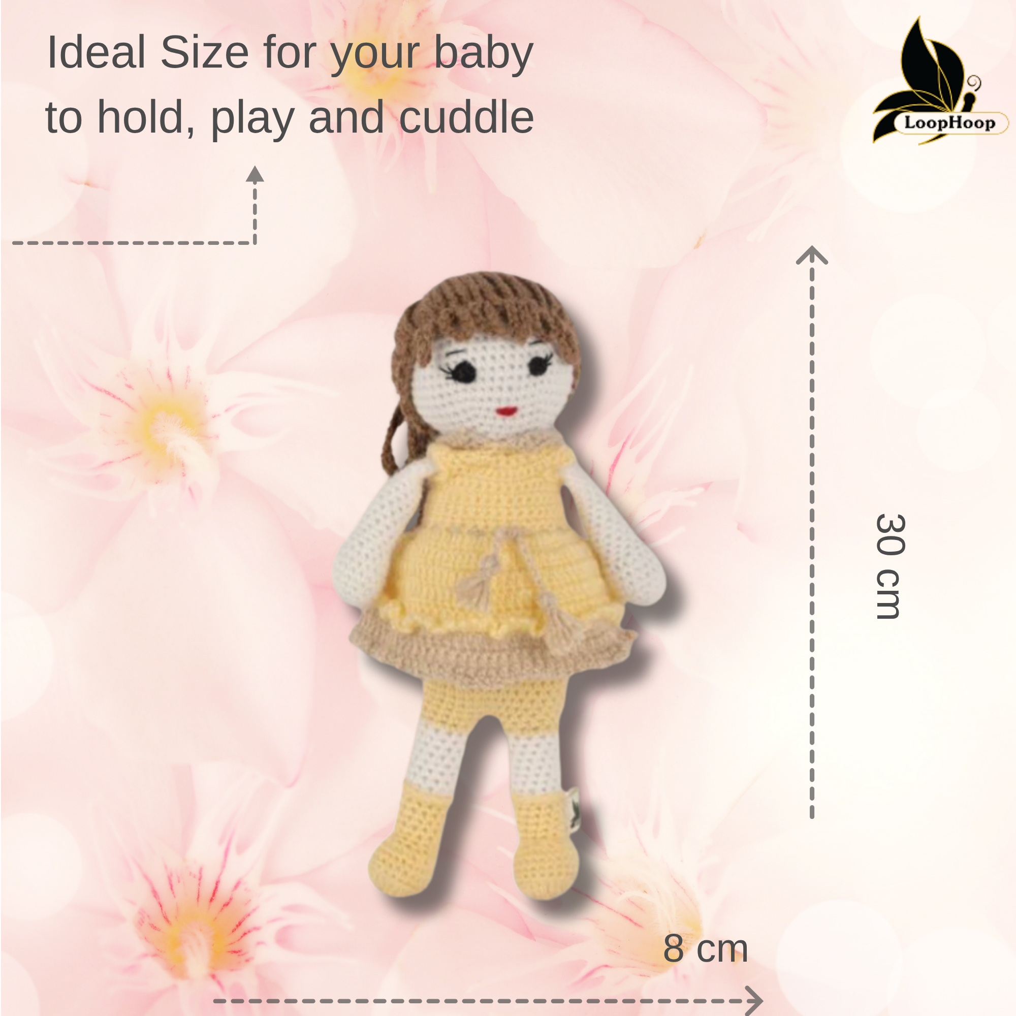 Crochet handmade Yellow Doll Toy & Crochet handmade Peter Bunny Toy