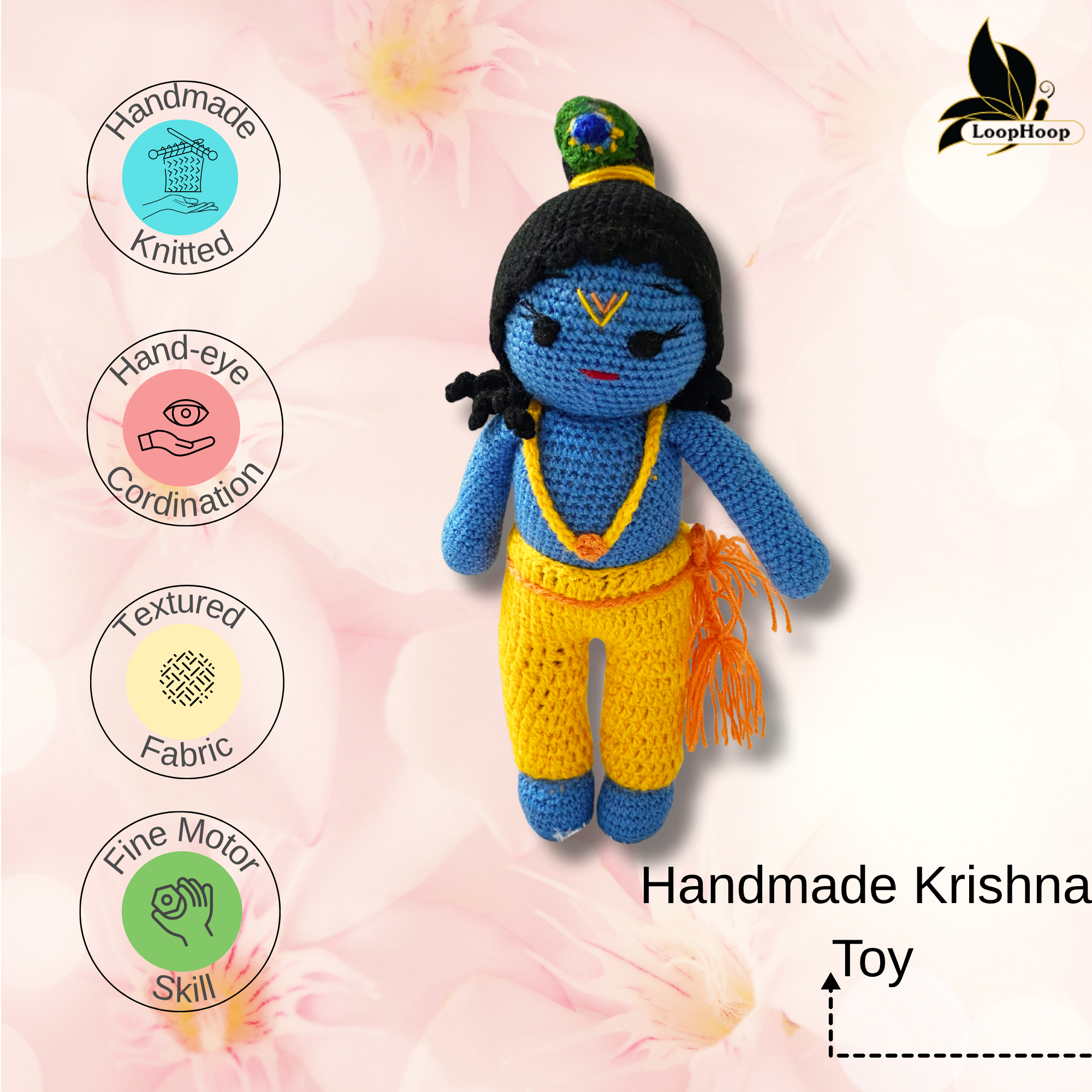 Crochet Handmade Shyam Krishna Toy