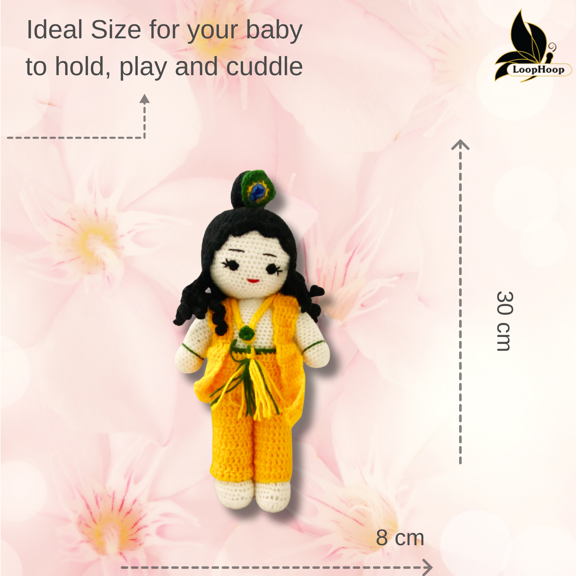 Crochet Handmade Krishna Toy