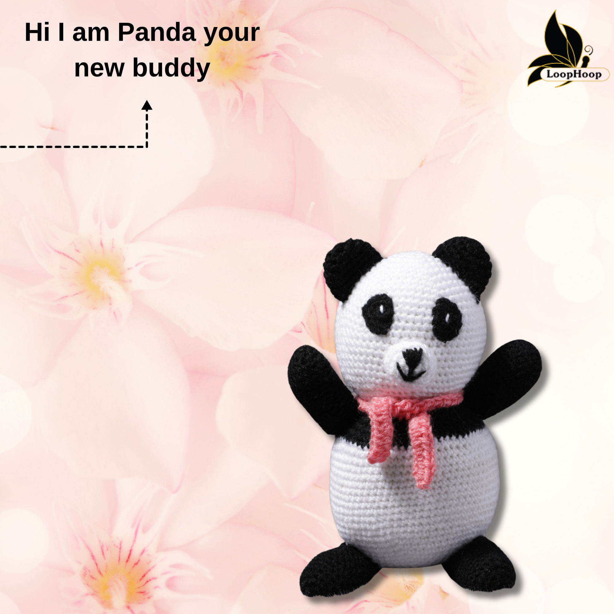 Crochet handmade Panda Toy & Crochet handmade Rainbow Doll Toy