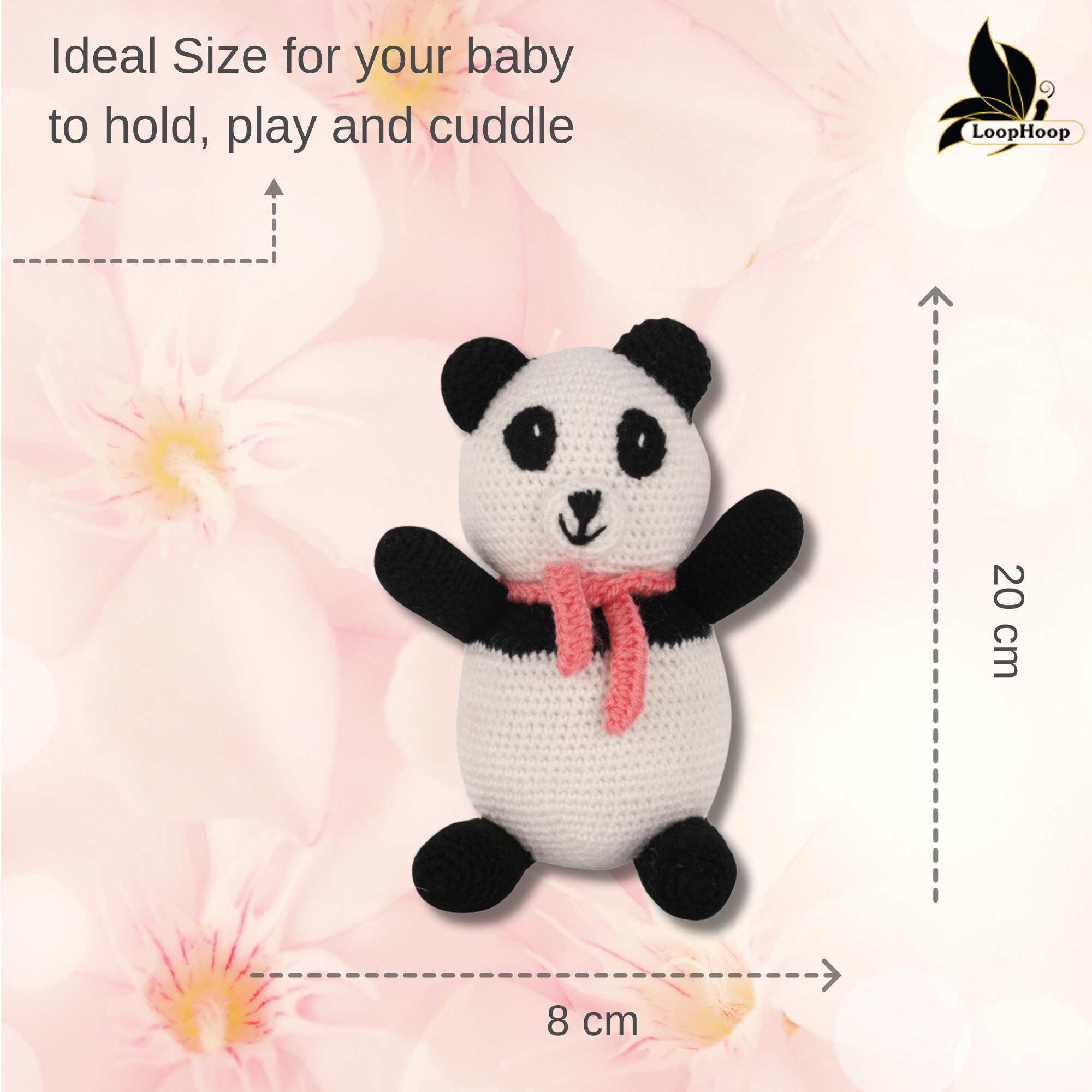 Crochet Panda Handmade Soft Toy